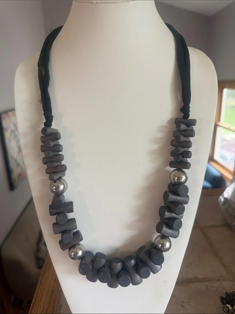 Vintage Wooden Necklace